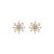 Brinco pérolas zircônias ouro semijoia TZ-220415 - Imagem 1
