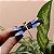 Presilha acetato libélula esmaltada azul - Imagem 1