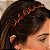 Tiara francesa Finestra marrom listrado F2795BSH - Imagem 2