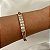 Bracelete zircônias cristais ouro semijoia PU 922 - Imagem 2