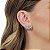 Brinco ear cuff aros  zircônias ródio semijoia BA 4934 - Imagem 2