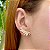 Brinco ear cuff asas zircônia ouro semijoia BA5052 - Imagem 2