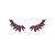 Brinco ear cuff asas zircônia pink ouro semijoia BA 5052 - Imagem 1