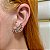 Brinco ear cuff asas zircônia colorida ouro semijoia BA 5052 - Imagem 2