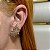 Brinco ear cuff zircônia ouro semijoia BA 5061 - Imagem 2