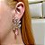 Brinco frontal zircônia rosa ouro semijoia BA 5056 - Imagem 2