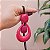 Colar longo Márcia Pouso resina gota rosa pink - Imagem 4