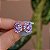 Brinco ponteira Leticia Sarabia cristal lilás lavanda violet 4479 - Imagem 1