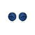 Brinco oval Leticia Sarabia cristal azul royal sapphire 4828 - Imagem 1