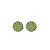 Brinco botão p Leticia Sarabia cristal verde menta peridot 6274 - Imagem 1
