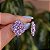 Brinco ponteira Leticia Sarabia cristal lavanda violet 6625 - Imagem 3
