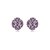 Brinco ponteira Leticia Sarabia cristal lavanda violet 6625 - Imagem 1