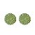 Brinco botão g Leticia Sarabia cristal verde menta peridot 3901 - Imagem 1