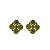 Brinco ponteira Leticia Sarabia p cristal verde olivine 4515 - Imagem 1