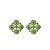 Brinco ponteira Leticia Sarabia p cristal verde menta peridot 4515 - Imagem 1