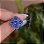 Brinco ponteira Leticia Sarabia p cristal azul royal sapphire 4515 - Imagem 3