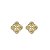 Brinco ponteira Leticia Sarabia p cristal amarelo jonquil 4515 - Imagem 1