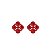 Brinco ponteira Leticia Sarabia p cristal vermelho escarlate light siam 4515 - Imagem 1