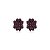 Brinco ponteira Leticia Sarabia cristal uva amethyst 6632 - Imagem 1