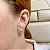 Brinco ear hook aros zircônia prata 925 5230205 - Imagem 2