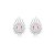 Brinco gota zircônia rosa prata 925 5156505 - Imagem 1