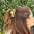 Piranha de cabelo Bianca retangular m dourado 05 288 - Imagem 1