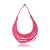 Colar Design Natural fios de algodão rosa pink CO 1341 - Imagem 1