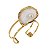 Bracelete Nádia Gimenes ostra esmaltada pérola ouro semijoia - Imagem 4