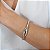 Bracelete Rosana Bernardes metal prateado - Imagem 2