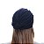 Touca turbante tecido azul marinho - Imagem 3