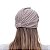 Touca turbante tecido bege - Imagem 3