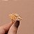 Anel asas zircônia ouro semijoia - Imagem 3