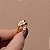 Anel ondulado liso ouro semijoia - Imagem 3