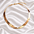 Colar Choker Aro Torcido Ouro Liso Semijoia - Imagem 1