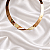 Colar Choker Aro Torcido Ouro Liso Semijoia - Imagem 3