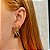 Brinco Claudia Arbex cristal roxo ouro vintage - Imagem 4