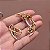 Brinco ear cuff Claudia Arbex cristal bege ouro vintage - Imagem 3