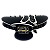 Piranha de cabelo acetato preto borboleta bicolor - Imagem 5