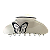 Piranha de cabelo acetato branco borboleta bicolor - Imagem 5