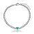 Colar choker Elaine Palma elos coração cristal fusion turmalina ródio semijoia - Imagem 1