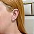 Brinco ear cuff zircônia navete ouro semijoia - Imagem 2
