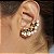 Brinco ear cuff pérolas ouro semijoia - Imagem 2