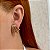 Brinco ear hook 7 aros zircônia ouro semijoia E200166 - Imagem 2