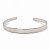 Bracelete aro liso ródio semijoia - Imagem 1