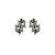 Brinco Claudia Arbex cristais prata vintage - Imagem 1