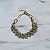 Pulseira Claudia Arbex elos cristais ouro vintage - Imagem 3