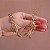 Colar choker Claudia Arbex elos cristais ouro vintage - Imagem 4