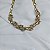 Colar choker Claudia Arbex elos cristais ouro vintage - Imagem 5
