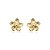 Brinco flor ouro semijoia BZ21132AU - Imagem 1