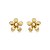 Brinco flor pérola ouro semijoia BZ21292AU - Imagem 1